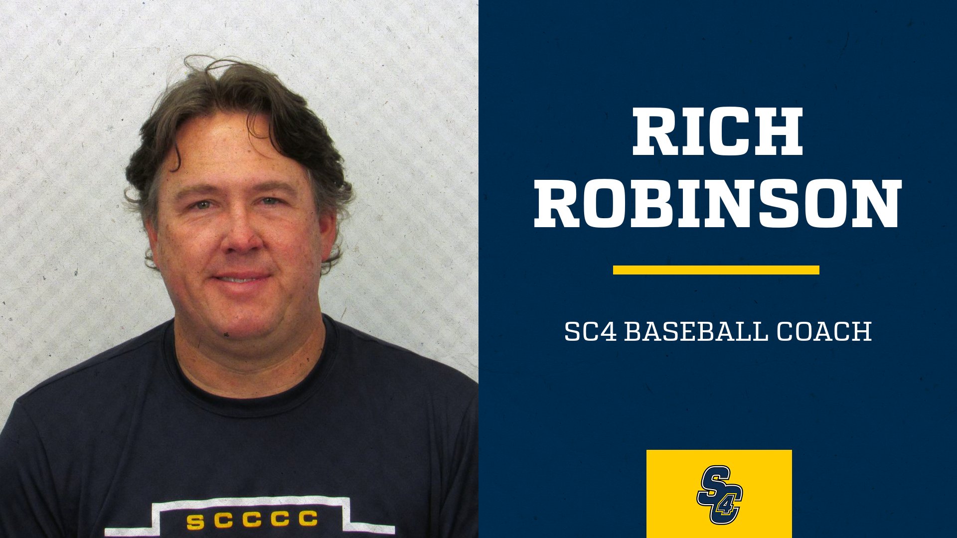 SC4 head baseball coach Rich Robinson