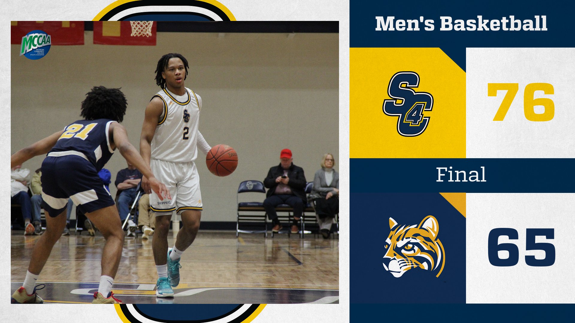 Men's Basketball: The Skippers Ended The Regular Season With a Win Over Schoolcraft