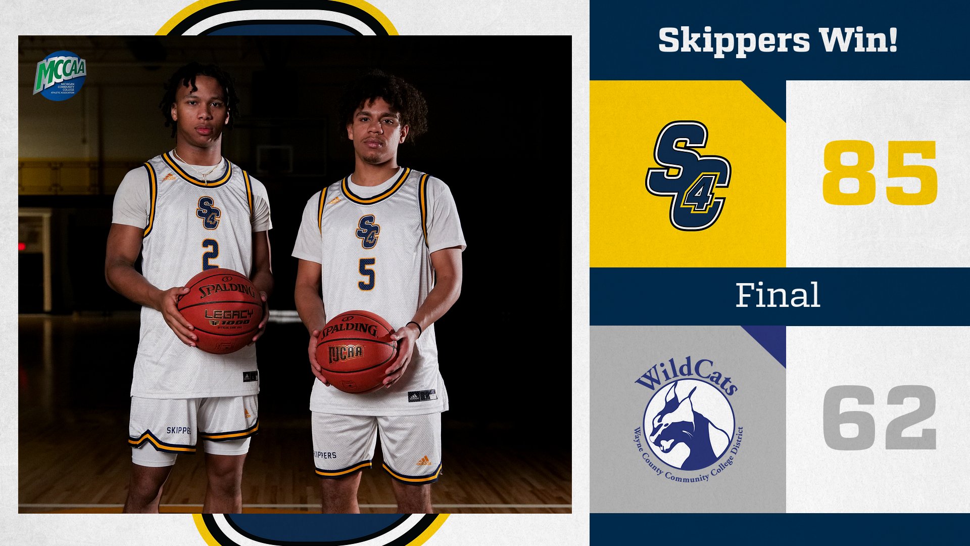 Men's Basketball: Skippers Keep Rolling With a Win Over Wayne County
