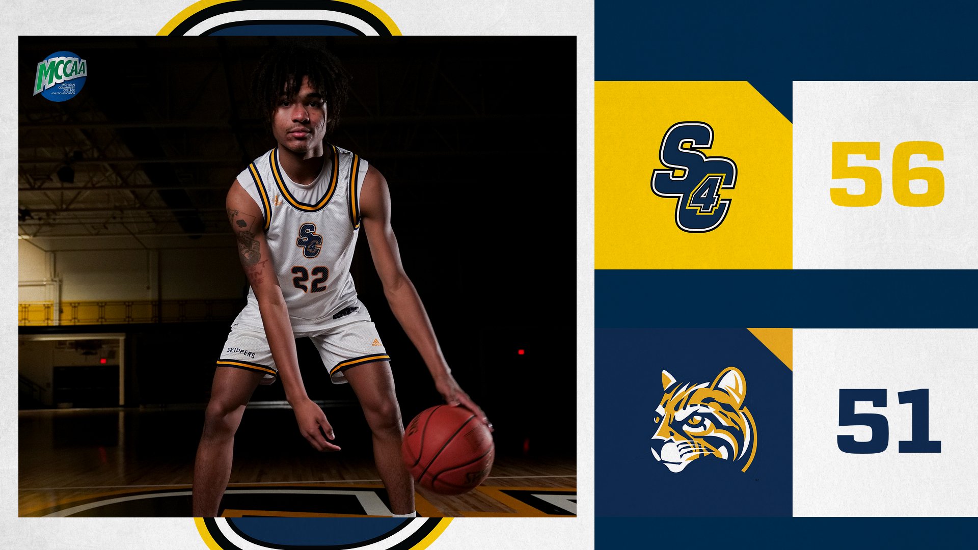 Men's Basketball: SC4 Wins a Close One Against Schoolcraft College