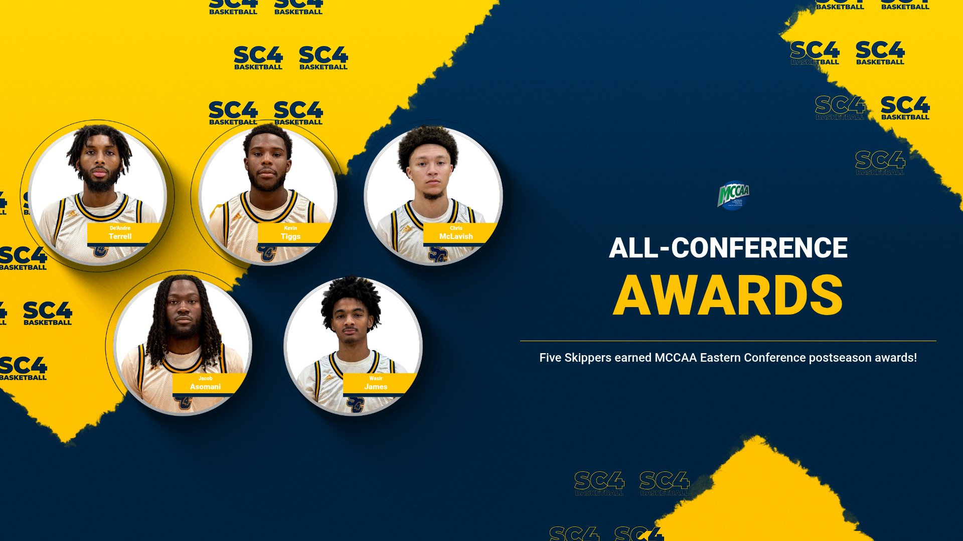 SC4 Men&rsquo;s Basketball Earns Multiple Postseason Honors in Eastern Conference Awards