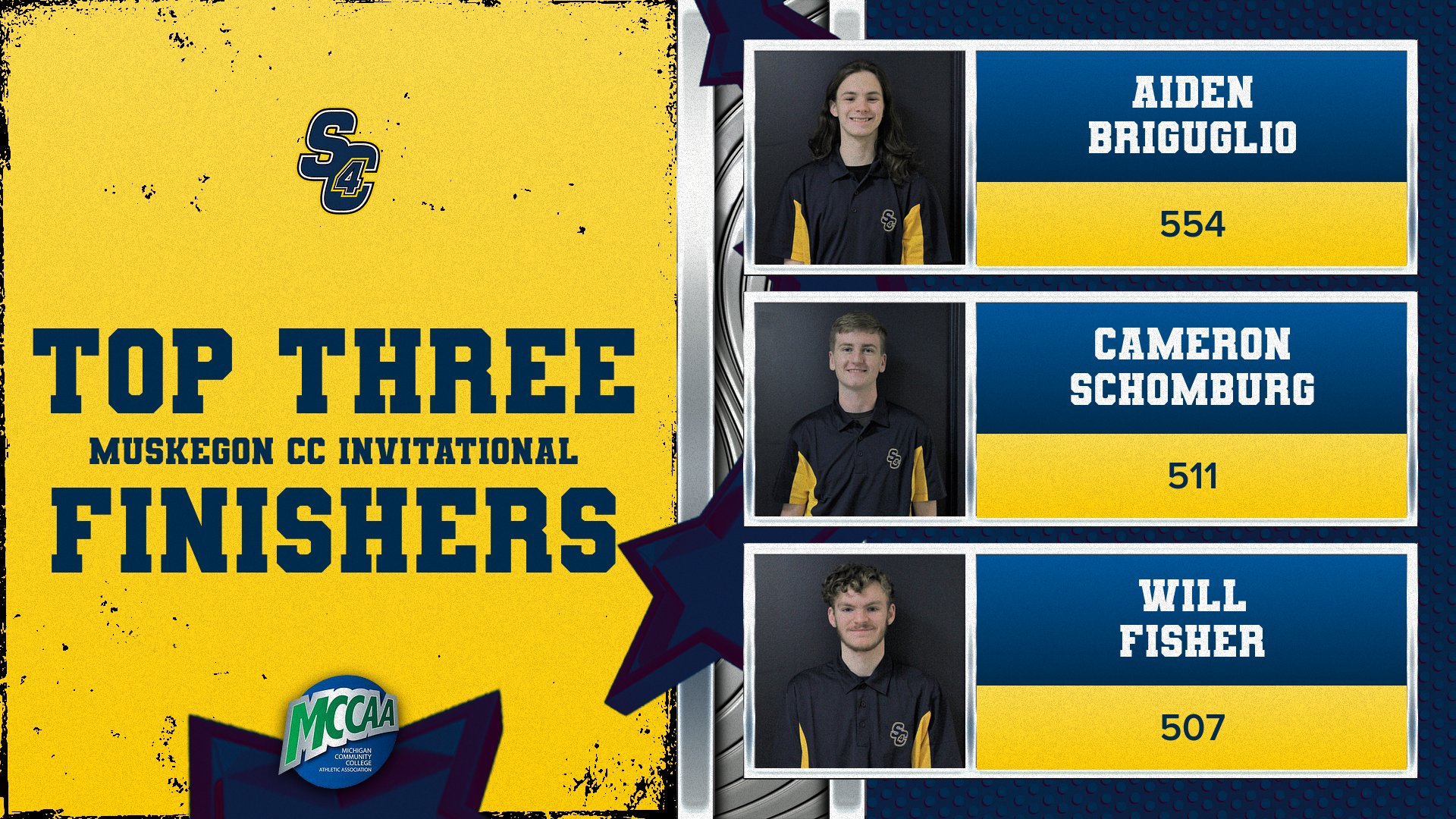 Top three bowlers from Muskegon Invitational