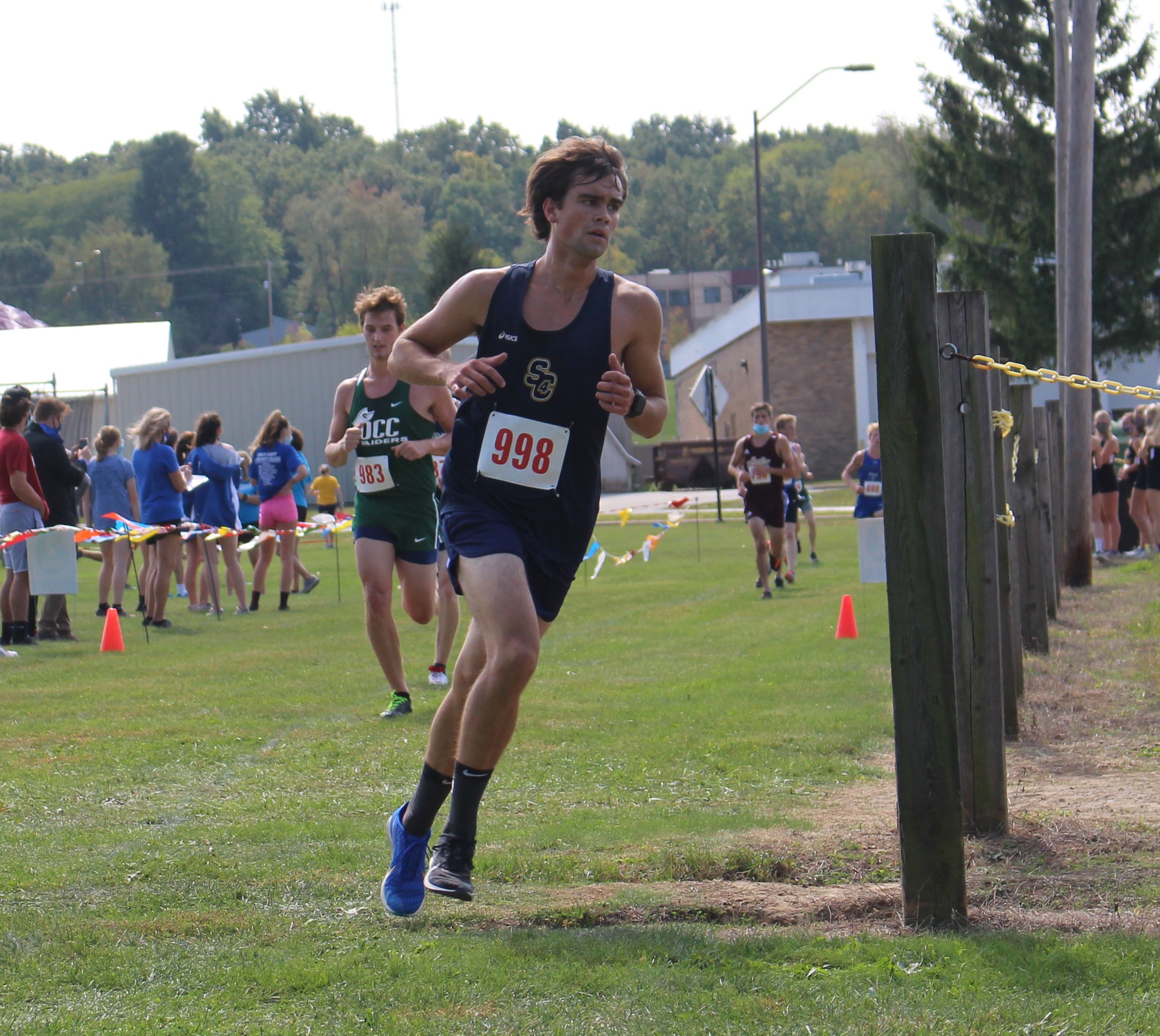 cross country runner T. Livingston running 