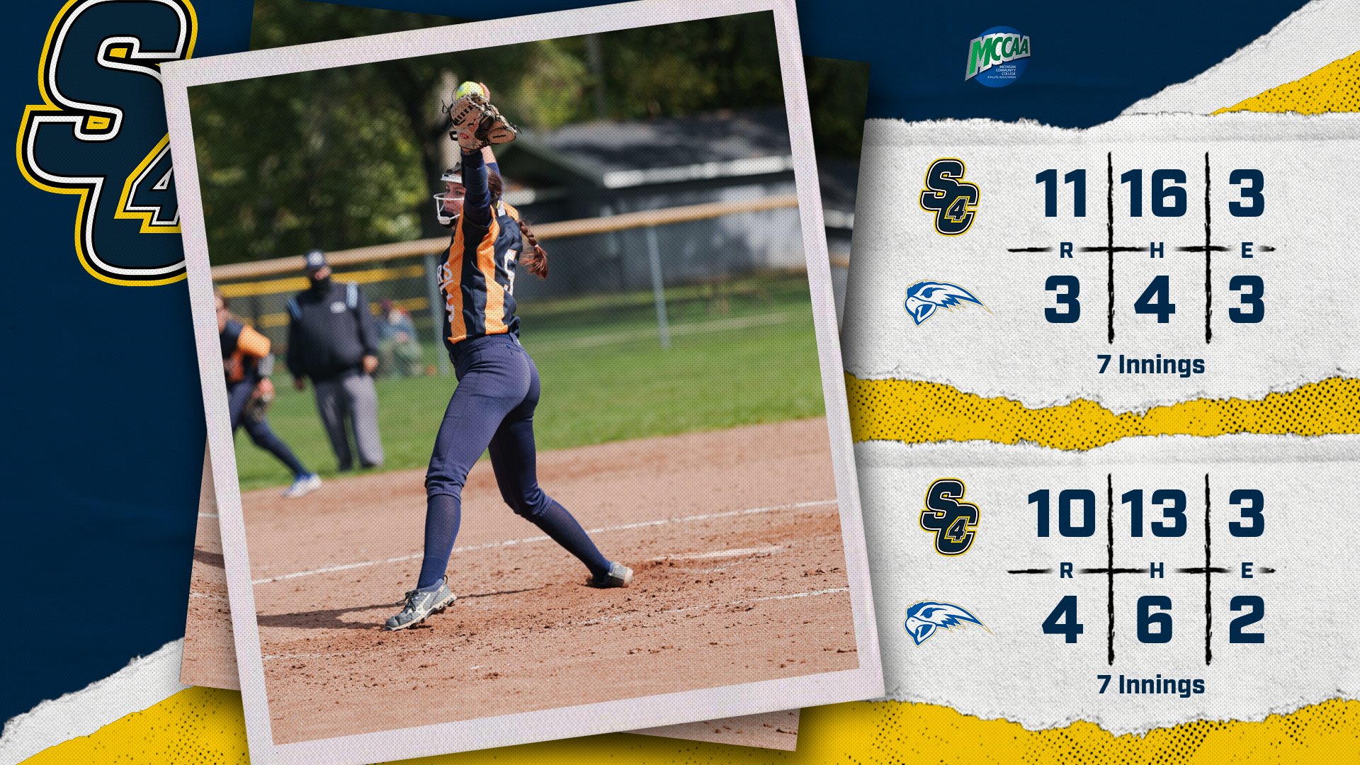 Softball: The Skippers Sweep the Hawks