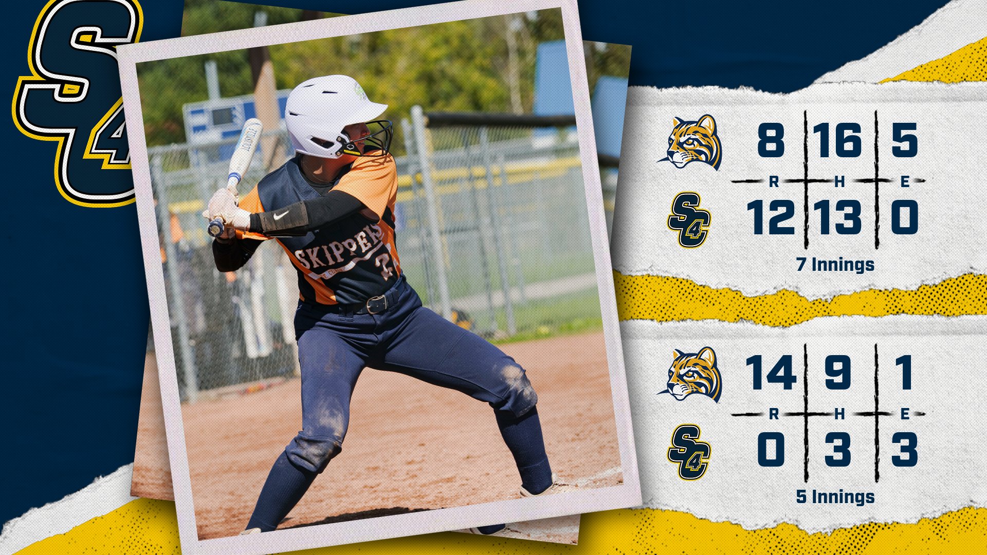 Softball: The Skippers Split With the Ocelots