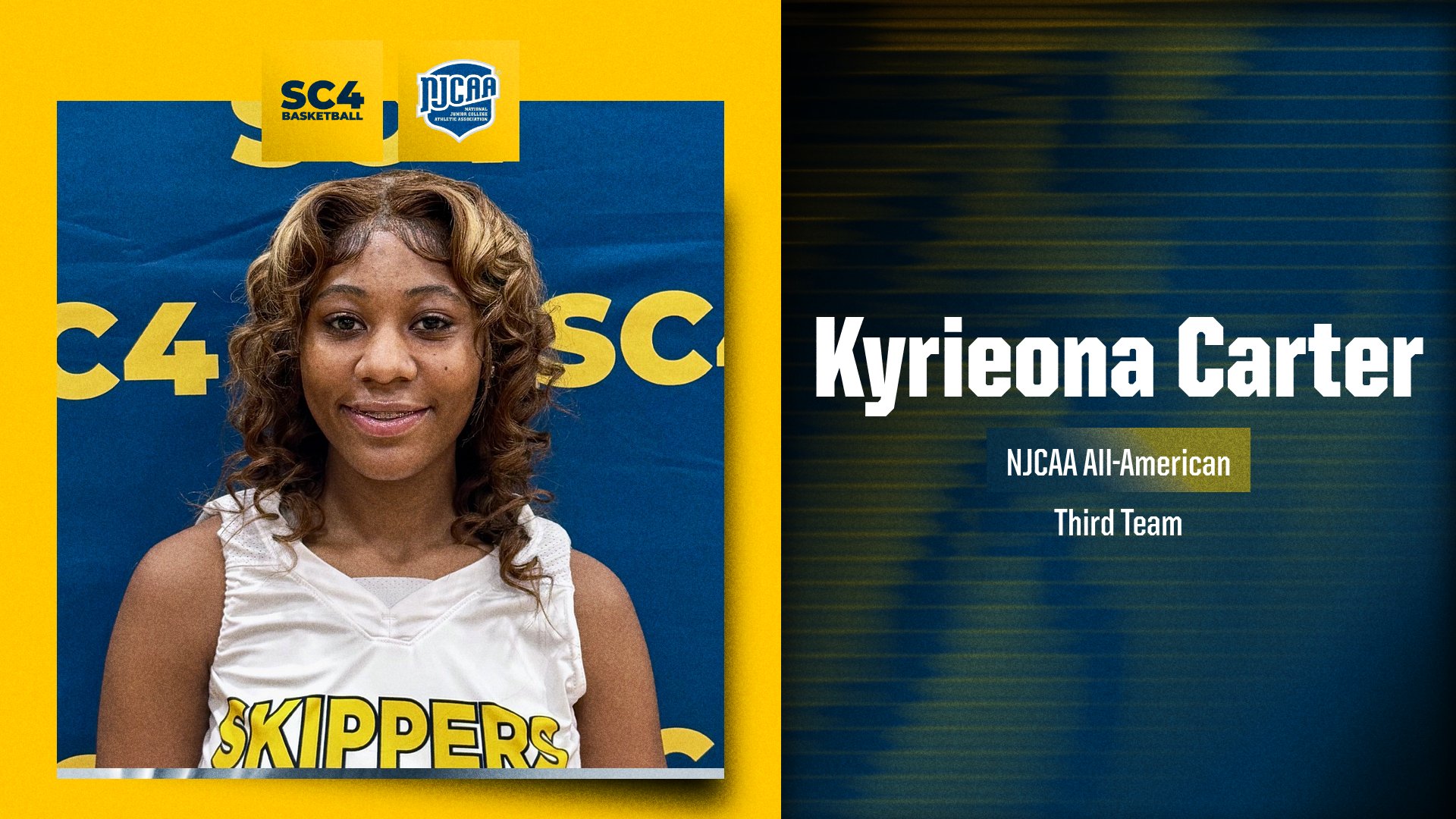 Kyrieona Carter Named NJCAA Division II Third Team All-American