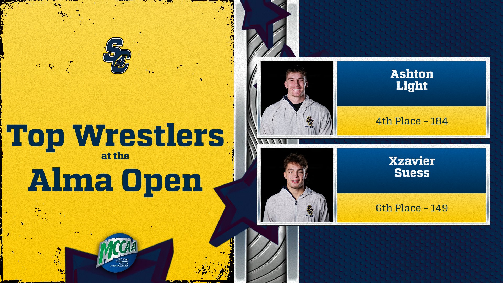 Wrestling: SC4 Wrestles in Alma Open