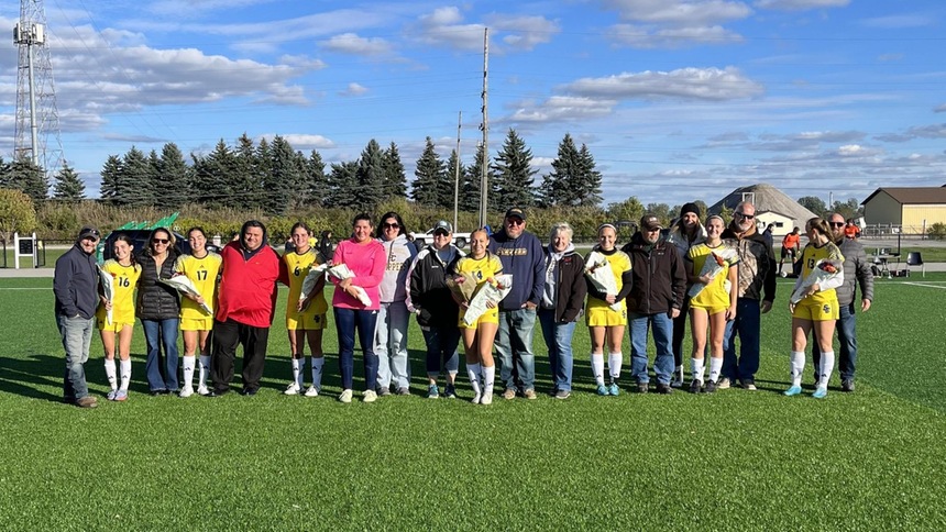 2023 skippers soccer sophomores at their skipper farewell on October 9 